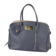 Louis Vuitton Vintage Pre-owned Laeder handvskor Blue, Dam