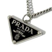 Prada Vintage Pre-owned Silver halsband Gray, Dam