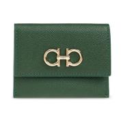 Salvatore Ferragamo Läderkorthållare Green, Dam