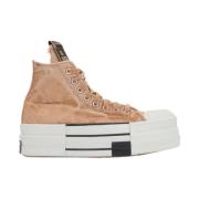 Converse Högtop Sneaker i Gult Canvas Brown, Dam