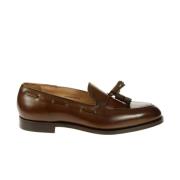 Crockett & Jones Brun lädermokasin med tofsdetalj Brown, Herr