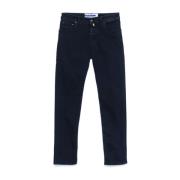 Jacob Cohën Slim Cut Navy Blue Denim Jeans Blue, Herr