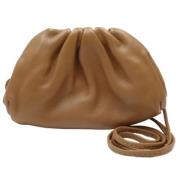 Bottega Veneta Vintage Pre-owned Laeder axelremsvskor Brown, Dam