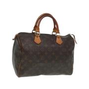 Louis Vuitton Vintage Pre-owned Canvas handvskor Brown, Dam