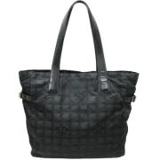 Chanel Vintage Pre-owned Canvas chanel-vskor Black, Dam