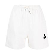 Isabel Marant Étoile Beige Shorts för Kvinnor White, Dam