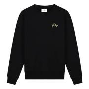 Olaf Hussein Svart Sweater Zwart Black, Herr