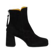 Mara Bini Heeled Boots Black, Dam