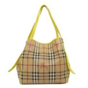 Burberry Vintage Pre-owned Plast axelremsvskor Yellow, Dam