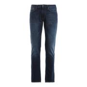 Emporio Armani Slim Fit Denim Jeans Mörkblå Blue, Herr