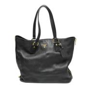 Prada Vintage Pre-owned Laeder prada-vskor Black, Dam