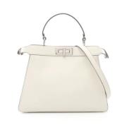 Fendi Vintage Pre-owned Laeder fendi-vskor White, Dam