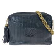 Chanel Vintage Pre-owned Laeder crossbodyvskor Black, Dam