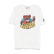 Iceberg Grafiskt Tryck Crew Neck T-shirts White, Herr