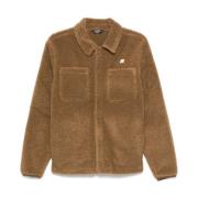 K-Way Brun Shearling Krage Skjorta Brown, Herr