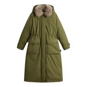 Woolrich Arctic Parka Bomullsblandning ytterkläder Green, Dam