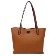 Coach Pre-owned Pre-owned Canvas axelremsvskor Brown, Dam