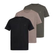 AllSaints Trepack T-shirts Brace Multicolor, Herr