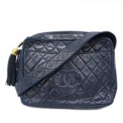 Chanel Vintage Pre-owned Laeder chanel-vskor Blue, Dam