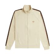 Fred Perry Kontrastbandsspårjacka Beige, Dam