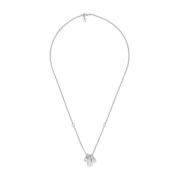 Gucci Diagonal Tag Silverhalsband Gray, Herr