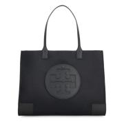 Tory Burch Ella Återvunnen Toteväska Black, Dam