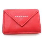 Balenciaga Vintage Pre-owned Laeder plnbcker Red, Dam