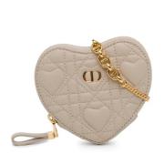 Dior Vintage Pre-owned Laeder crossbodyvskor Beige, Dam