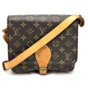 Louis Vuitton Vintage Pre-owned Canvas crossbodyvskor Brown, Dam