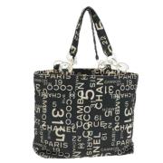 Chanel Vintage Pre-owned Canvas chanel-vskor Black, Dam