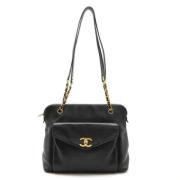 Chanel Vintage Pre-owned Laeder chanel-vskor Black, Dam