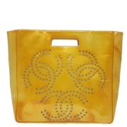 Chanel Vintage Pre-owned Laeder chanel-vskor Yellow, Dam