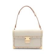 Louis Vuitton Vintage Pre-owned Laeder louis-vuitton-vskor Beige, Dam