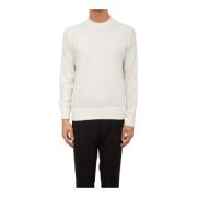 Paolo Pecora Vit Crewneck Tröja White, Herr