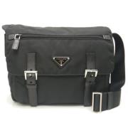 Prada Vintage Pre-owned Canvas prada-vskor Black, Dam