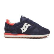 Saucony Navy/Orange Shadow Original Sneakers Blue, Herr