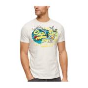 Superdry Grafisk Surf T-shirt White, Herr