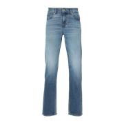 7 For All Mankind Ljusblå Slim Fit Denim Jeans Blue, Herr