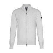 Cavallaro Merino Full Zip Cardigan Vest Kräm White, Herr