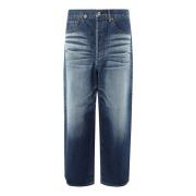 Junya Watanabe Vida botten blå jeans med stora fickor Blue, Herr