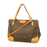 Louis Vuitton Vintage Pre-owned Tyg louis-vuitton-vskor Brown, Dam