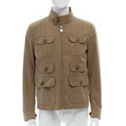 Moncler Pre-owned Pre-owned Bomull ytterklder Beige, Dam