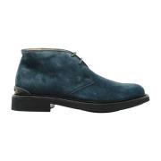 Tod's Blå Mocka Ankelboots Blue, Herr