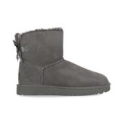 UGG Shearlingstövlar med bakre rosett Gray, Dam