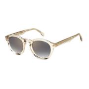 Carrera Retro Runda Solglasögon i Beige Beige, Unisex