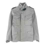 Ten C Klassisk Field Jacket med Dold Huva Green, Herr