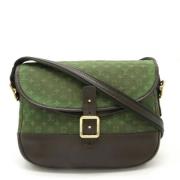 Louis Vuitton Vintage Pre-owned Canvas crossbodyvskor Green, Dam