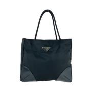 Prada Vintage Pre-owned Canvas prada-vskor Black, Dam