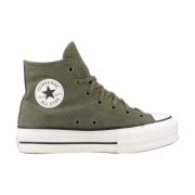 Converse Höjda Hi-Top Sneakers Green, Dam