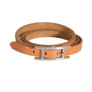 Hermès Vintage Pre-owned Laeder armband Brown, Dam